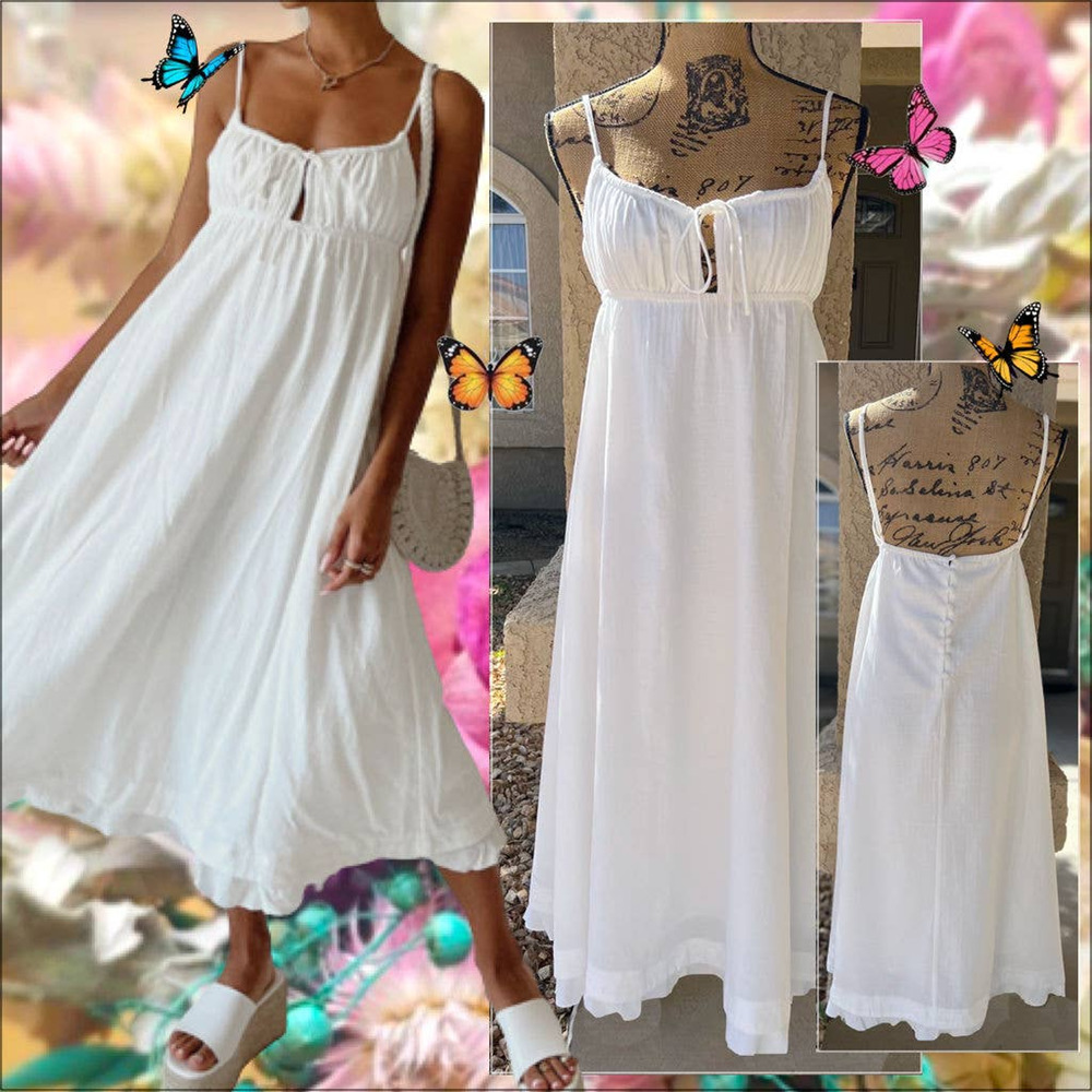 Princess Polly EMPRESS OF LOVE Maxi Dress White Size 8